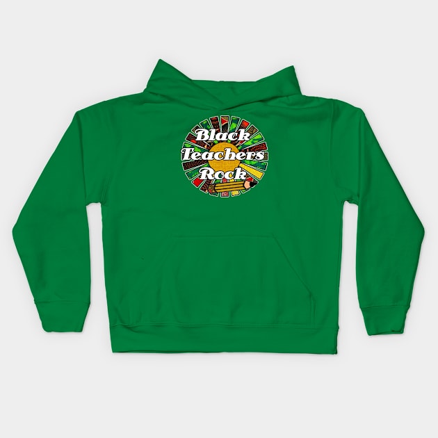 Black teachers rock Kids Hoodie by artbyomega